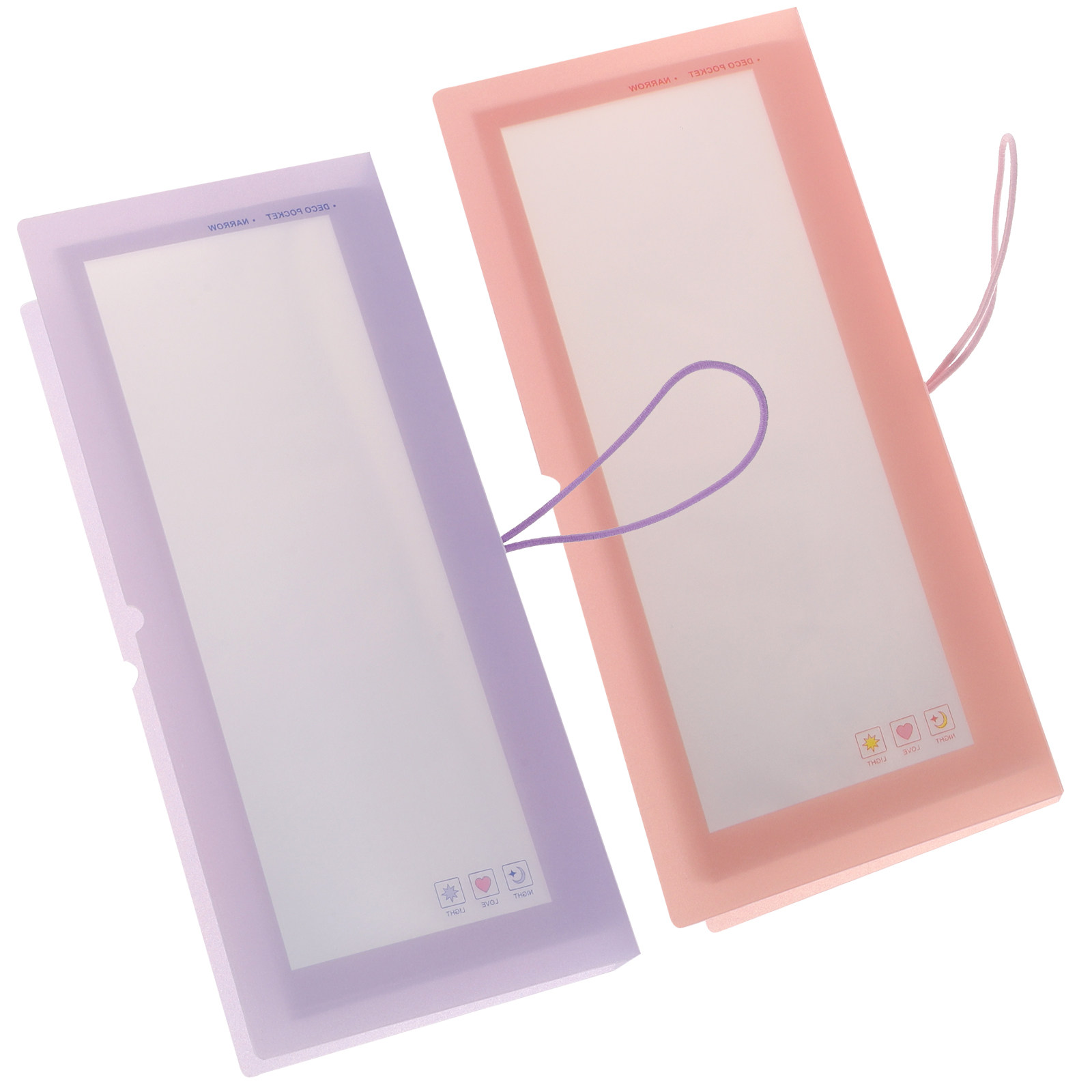 Stationery Books - قطعتان من ألبوم تخزين شفاف لتنظيم