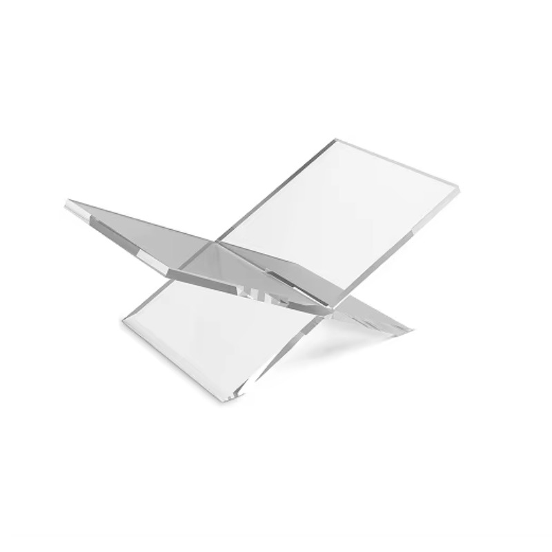 Clear Acrylic Book Stand Holder - حامل عرض كتب ومجلات شفاف من