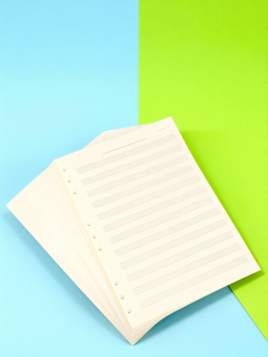 Blank Sheet Music Notebook - 100 ورقة من ورق كتابة الموسيقى،