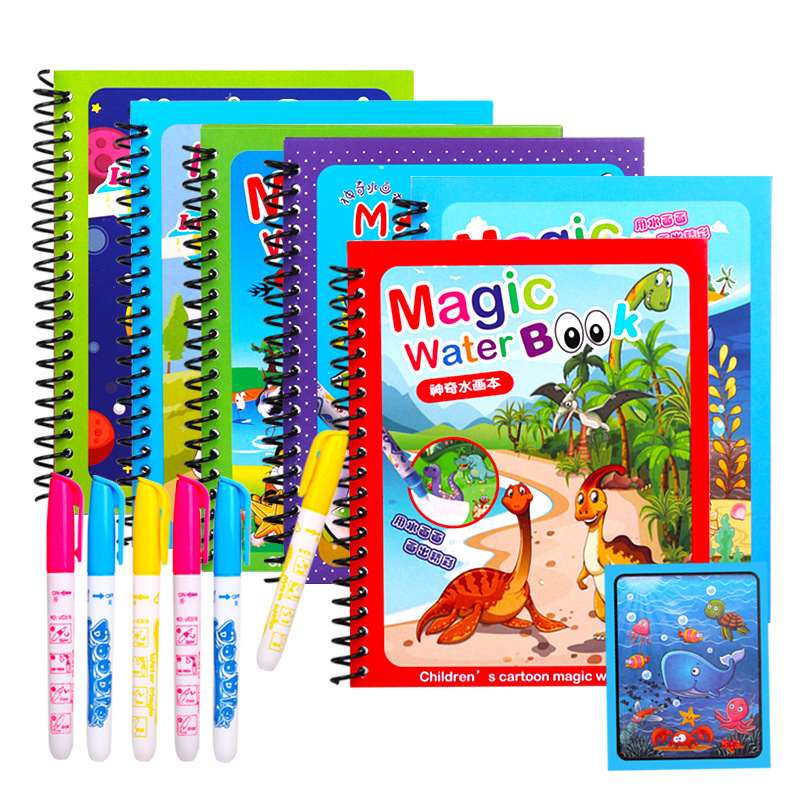 Reusable Water Magic Coloring Book - لوحة مائية سحرية قابلة لإعادة الاستخدام،