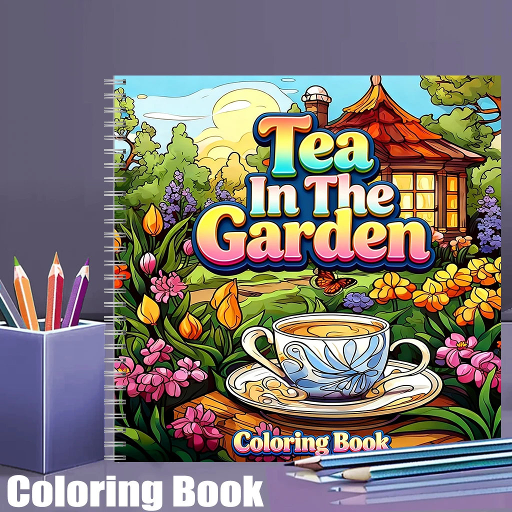 Adult Coloring Book Stress Relief - كتاب تلوين 