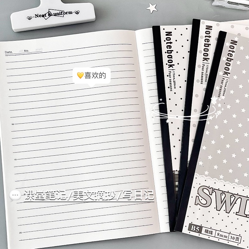 4 عبوات من دفاتر B5 البلاستيكي - مراجعة Blank Sheet Music Notebook وسعره