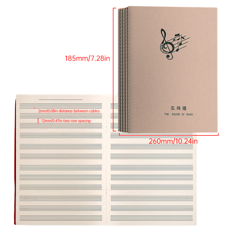 18 ورقة دفتر تمارين موسيقية عا - مراجعة Blank Sheet Music Notebook وسعره