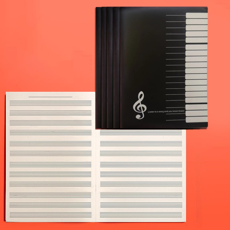 18 ورقة دفتر تمارين موسيقية عا - مراجعة Blank Sheet Music Notebook وسعره