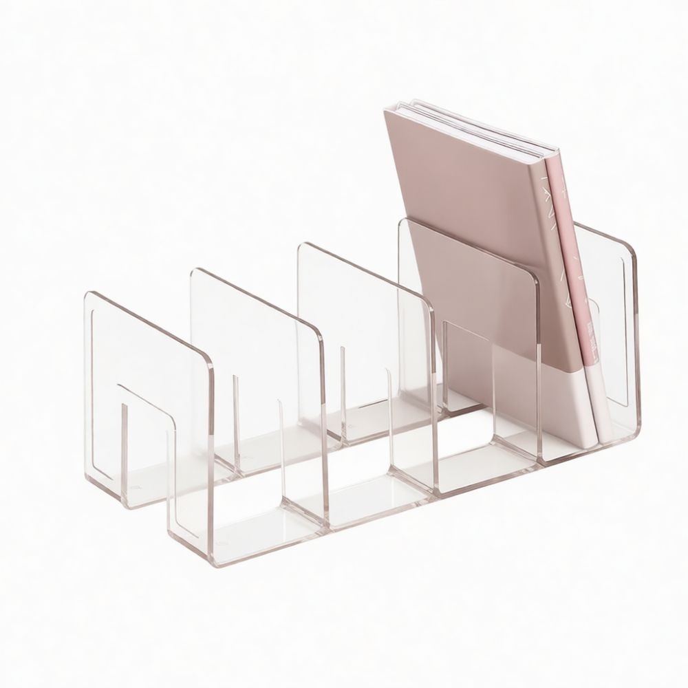 حامل كتب أكريليك، منظم مكتبي،  - مراجعة Clear Acrylic Book Stand Holder وسعره