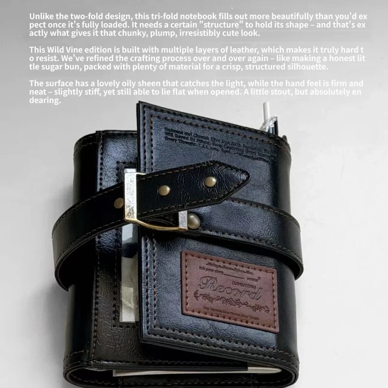 دفتر يوميات جلدي عتيق ثلاثي ال - مراجعة Vintage Leather Journal Notebook وسعره