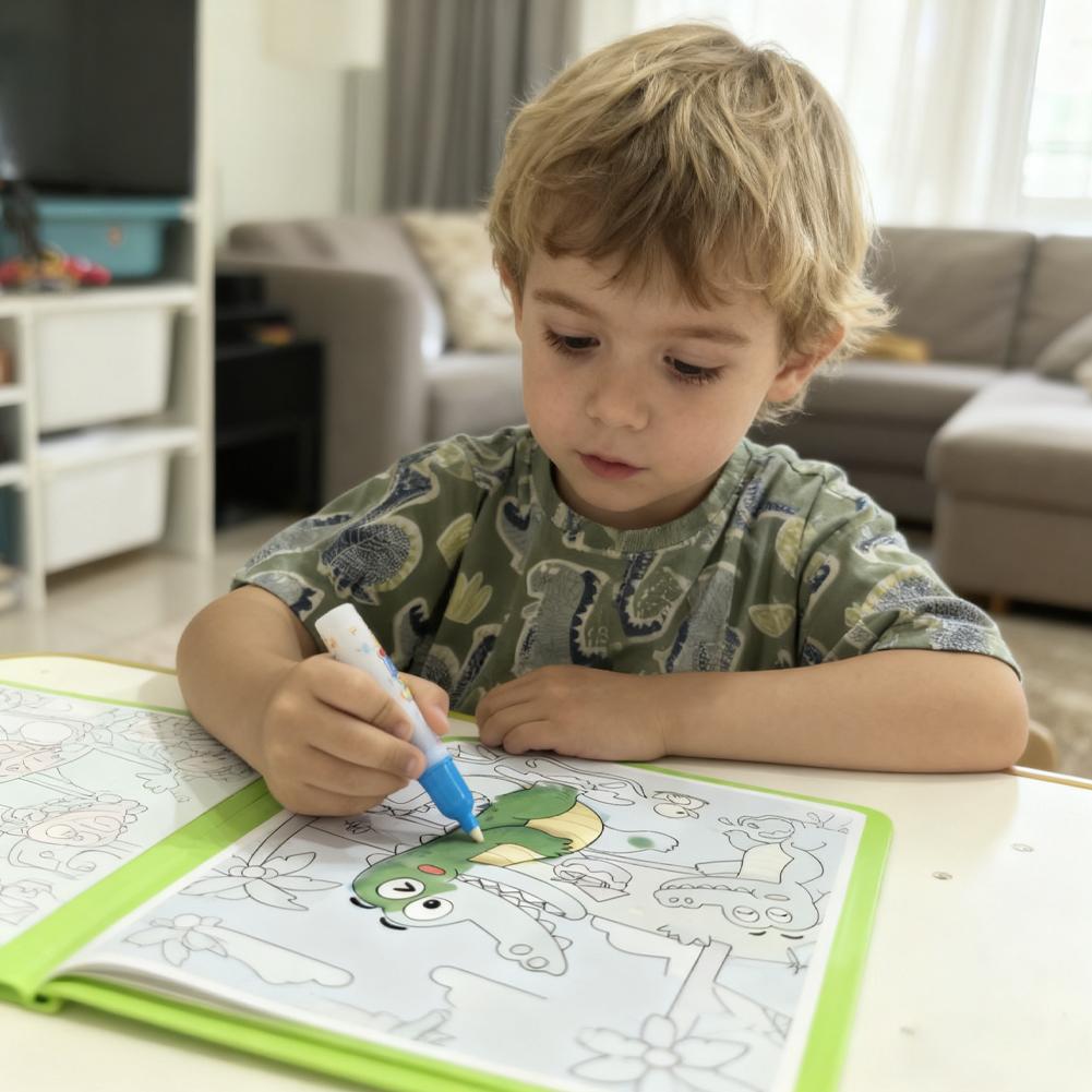 كتاب رسم مائي سحري يمكنك صنعه  - مراجعة Reusable Water Magic Coloring Book وسعره