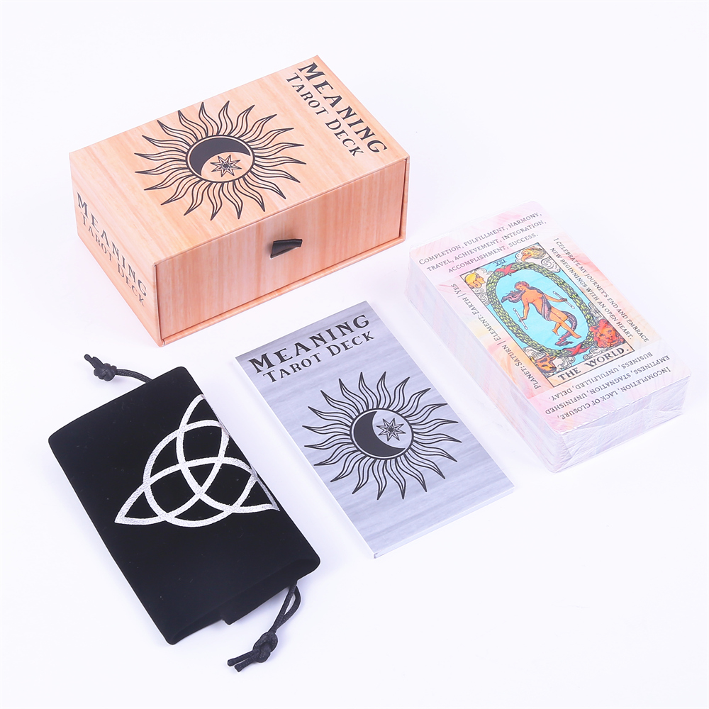 12*7 سنتيمتر معنى سطح التارو ف - مراجعة Tarot Deck With Guidebook وسعره