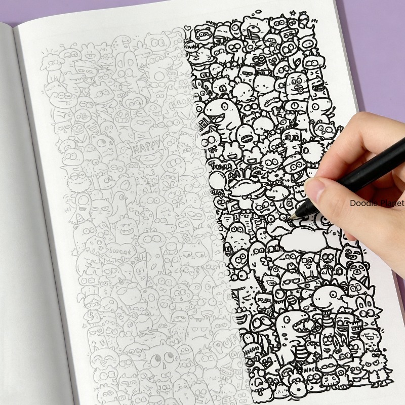 كتاب رسم خطي للكبار لتخفيف الت - مراجعة Adult Coloring Book Stress Relief وسعره
