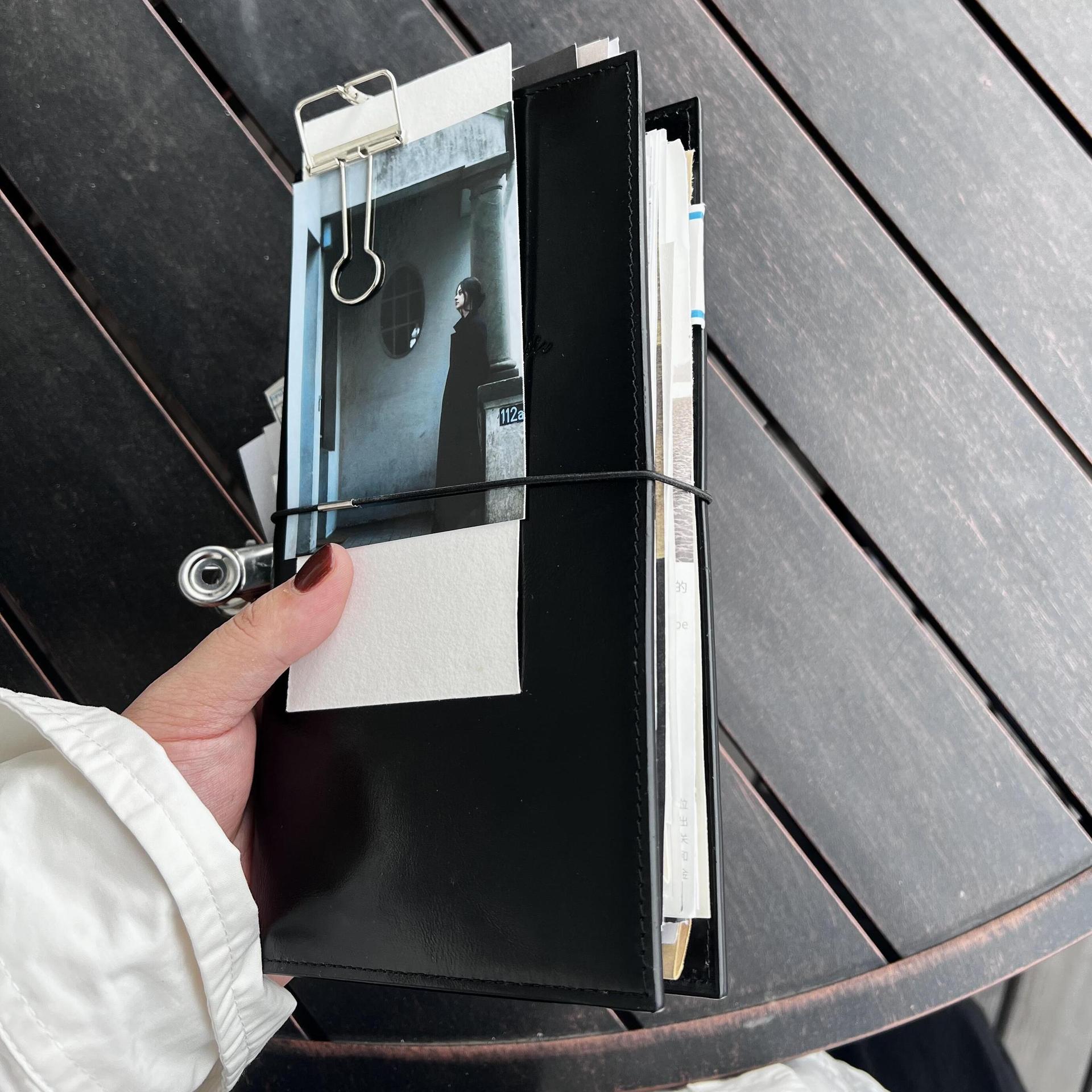 دفتر ملاحظات جلدي أسود مقاس A6 - مراجعة Vintage Leather Journal Notebook وسعره