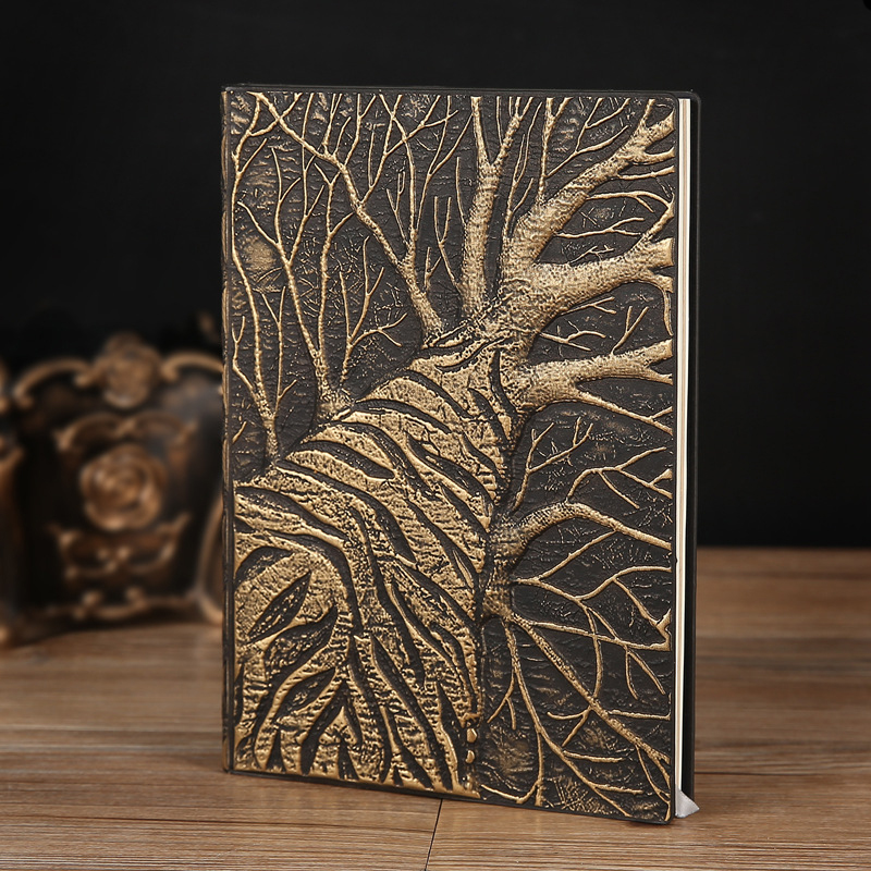 دفتر ملاحظات كبير بتصميم شجرة  - مراجعة Vintage Leather Journal Notebook وسعره
