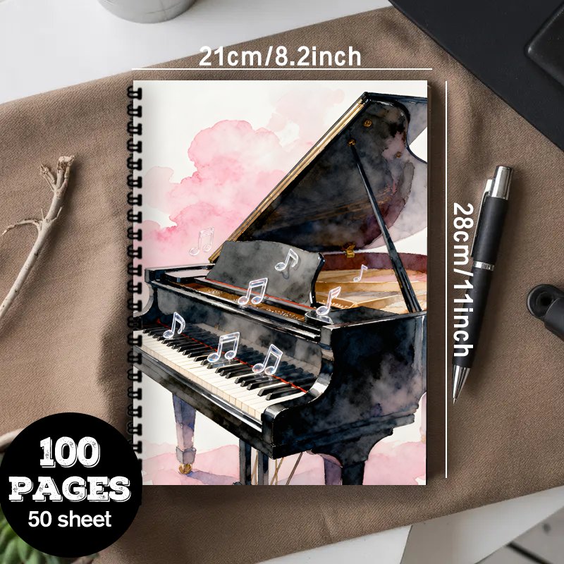 دفتر موسيقى بحجم A4، كتاب نوتا - مراجعة Blank Sheet Music Notebook وسعره
