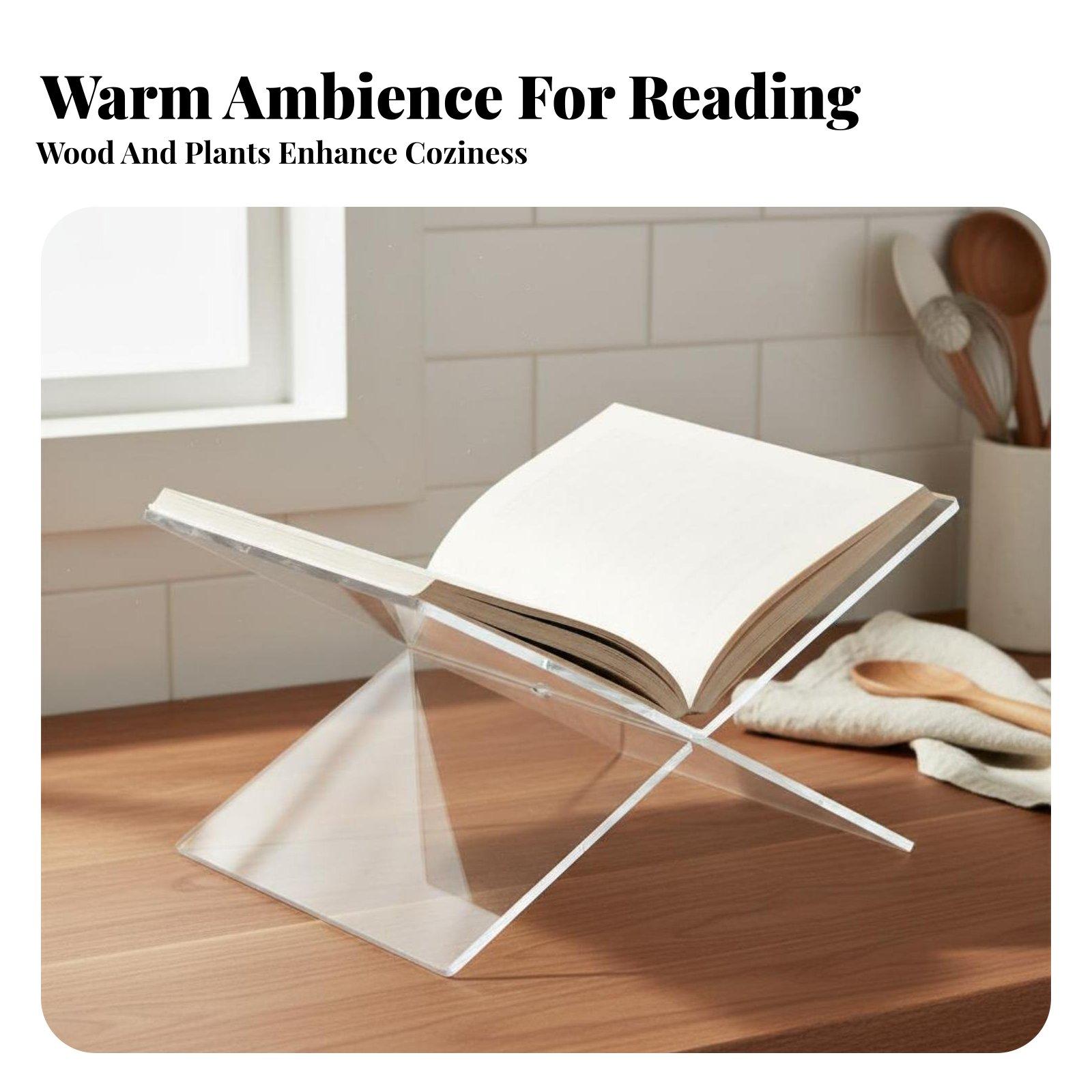 حامل كتب أكريليك شفاف سميك، حا - مراجعة Clear Acrylic Book Stand Holder وسعره