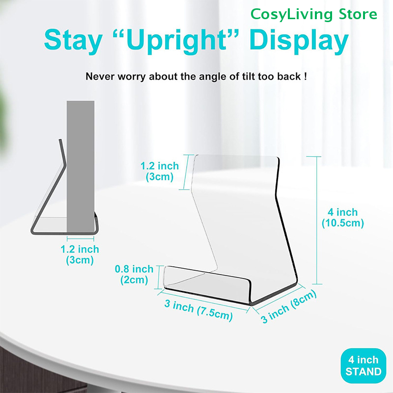 1/2/6 قطع من حامل العرض الأكري - مراجعة Clear Acrylic Book Stand Holder وسعره